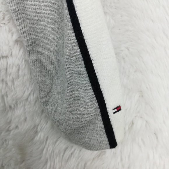 Tommy Hilfiger Womens Sweater Pullover Embroidered Logo Gray Long Sleeve Knit S - Picture 7 of 12